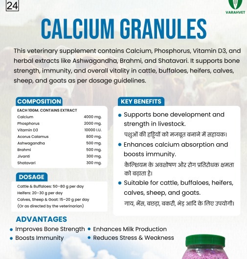 CALCIUM GRANULES