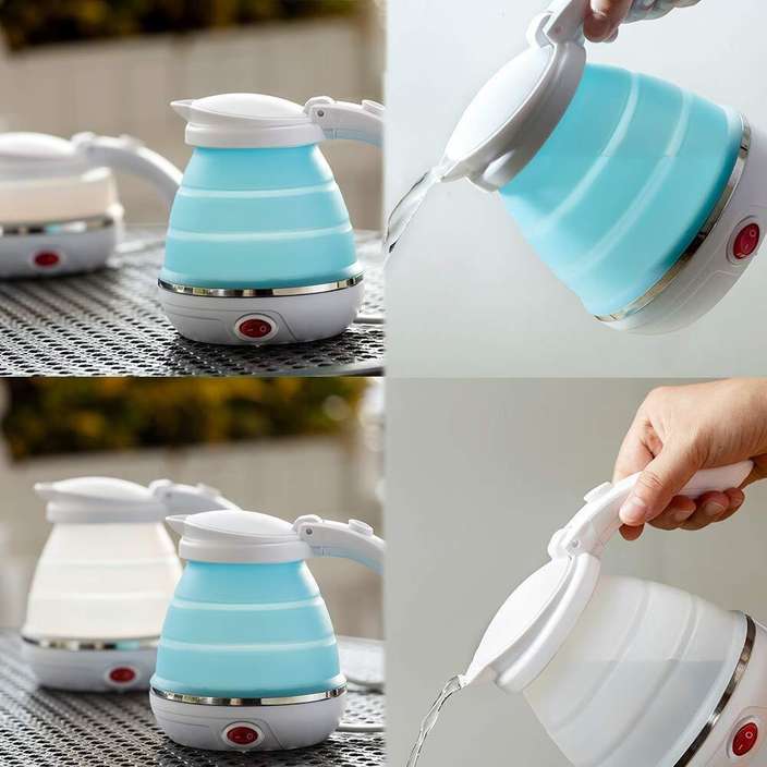 Portable Silicon Foldable Kettle - Coating Type: Ceramic