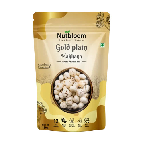 Nutbloom Gold Plain Makhana - Color: White