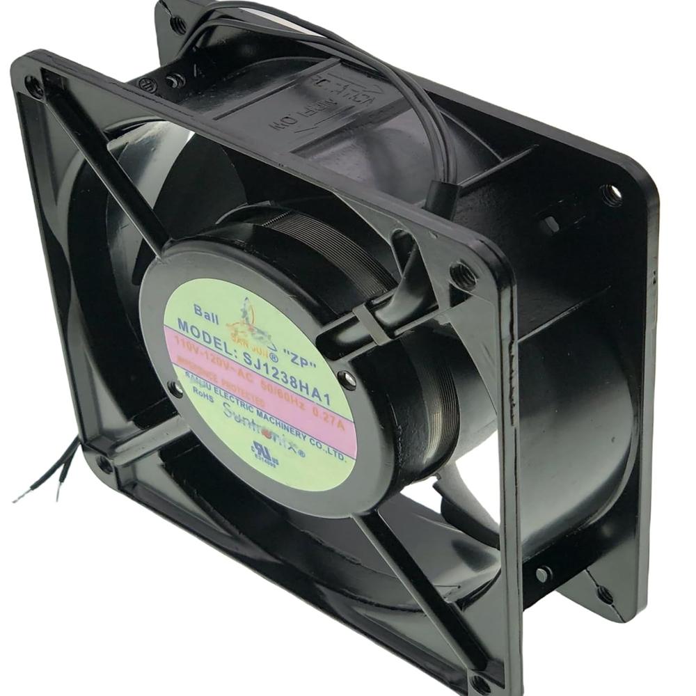 Suntronix SJ1238HA1 Axial Fan, AC 110V~120V 0.27A 50-60Hz,2-Wire Ball Cabinet Cooling Fan Size:120X120X38mm.