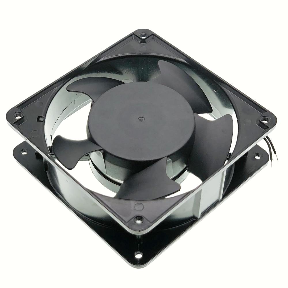 Suntronix Sj1238ha1 Axial Fan, Ac 110v~120v 0.27a 50-60hz,2-wire Ball Cabinet Cooling Fan Size:120x120x38mm. - Color: Black