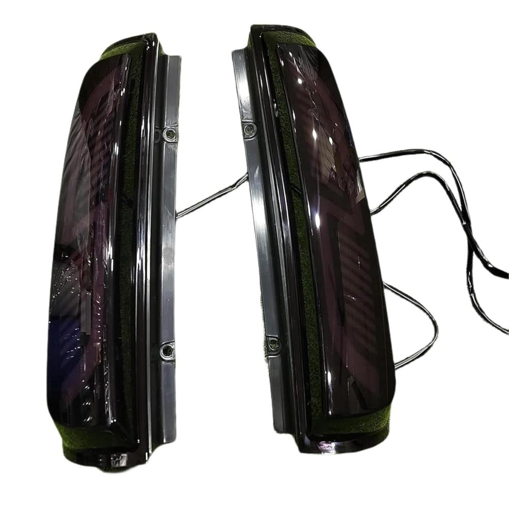 K D Pillar Light For Mahindra Scorpio S2/s10/s11 (All S Variants) Right & Left Both Sides (Pair) Led (Black Smoky) - Feature: Weather Resistant