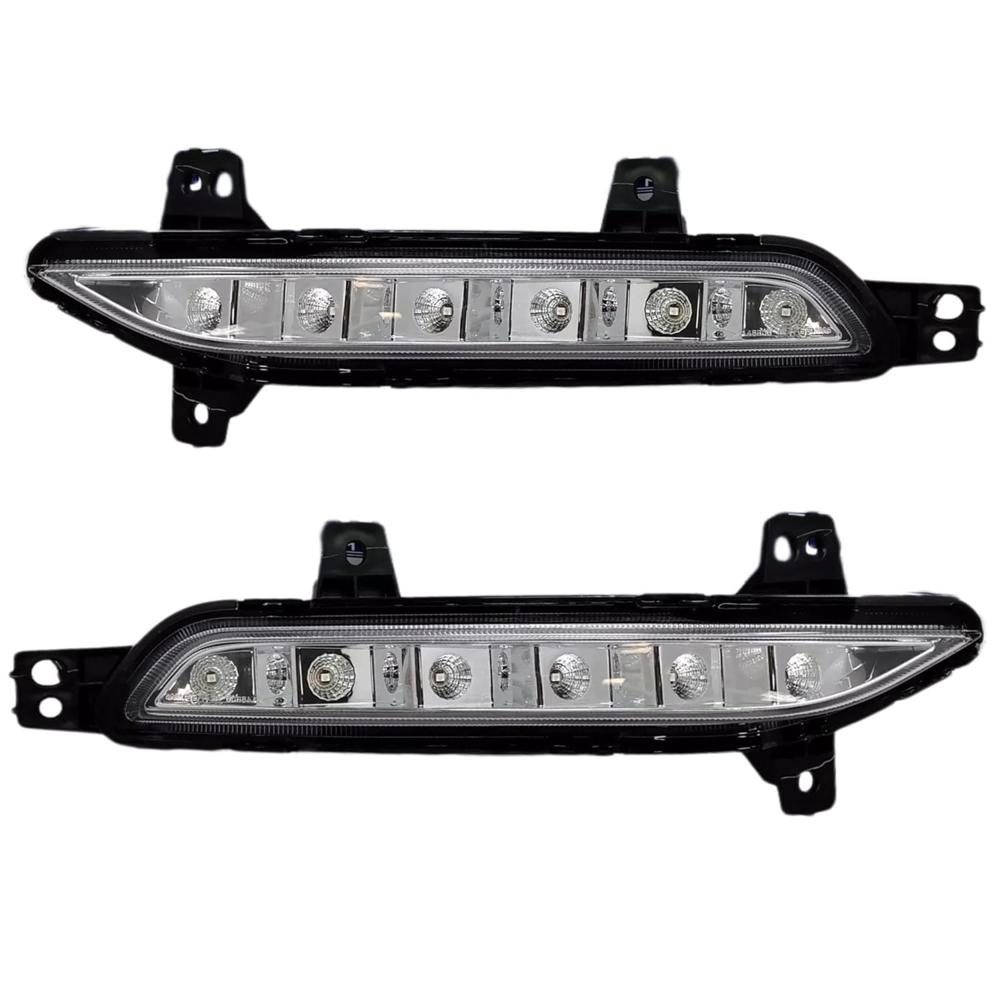 K D Bumper Drl Light For Mahindra Scorpio Classic (Pair) 2022-Now (White Led) - Body Material: Plastic