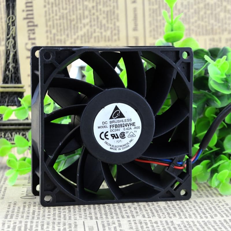 DELTA FFB0924VHE 24V DC 0.42A 9038mm Double Ball Converter Axial Cooling Fan