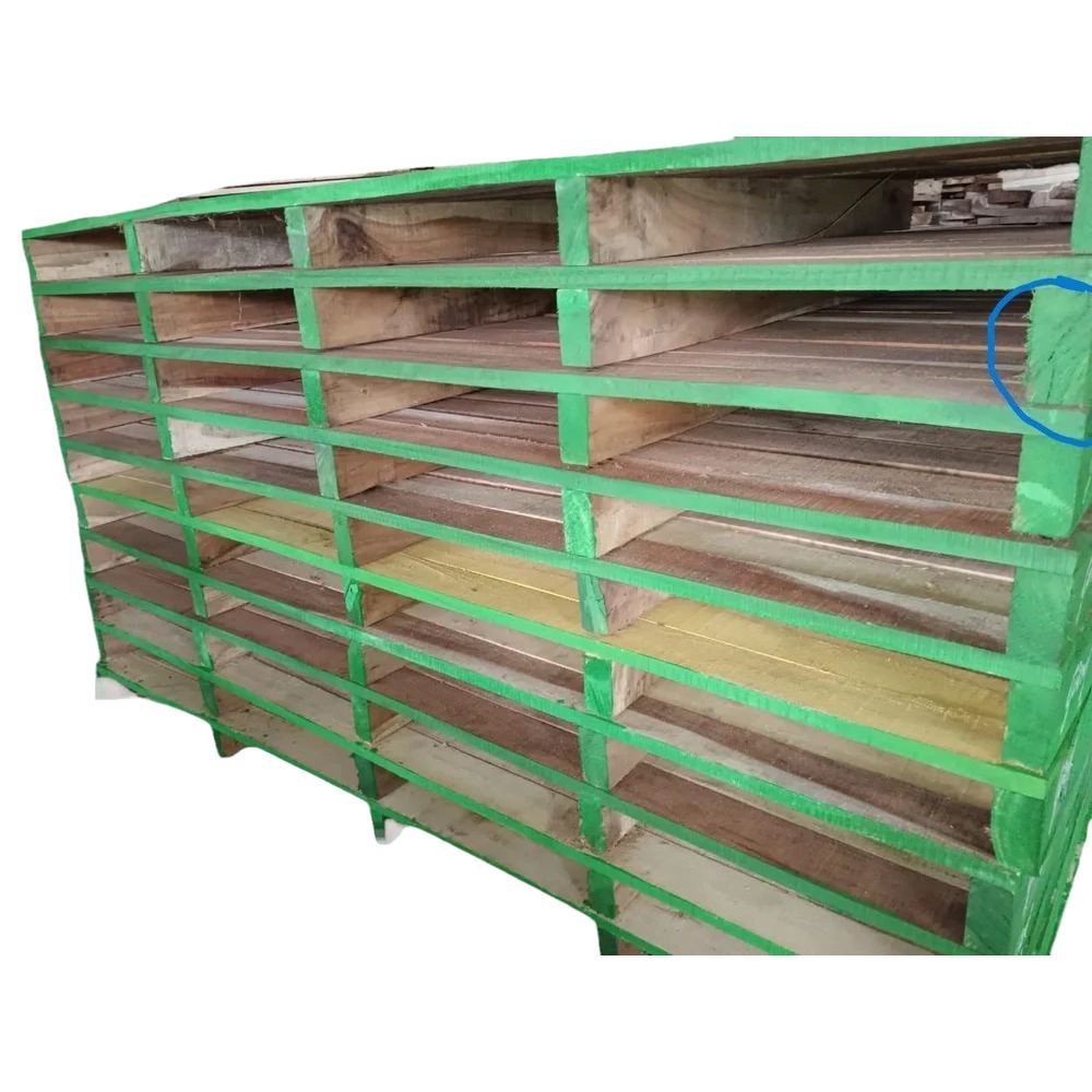 Green 2 Way Wooden Pallet