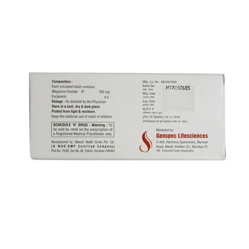 Megestrol Acetate Tablets Ip - Drug Type: General Medicines