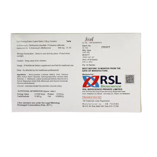 S-adenosyl L-methionine Tablets - Drug Type: General Medicines
