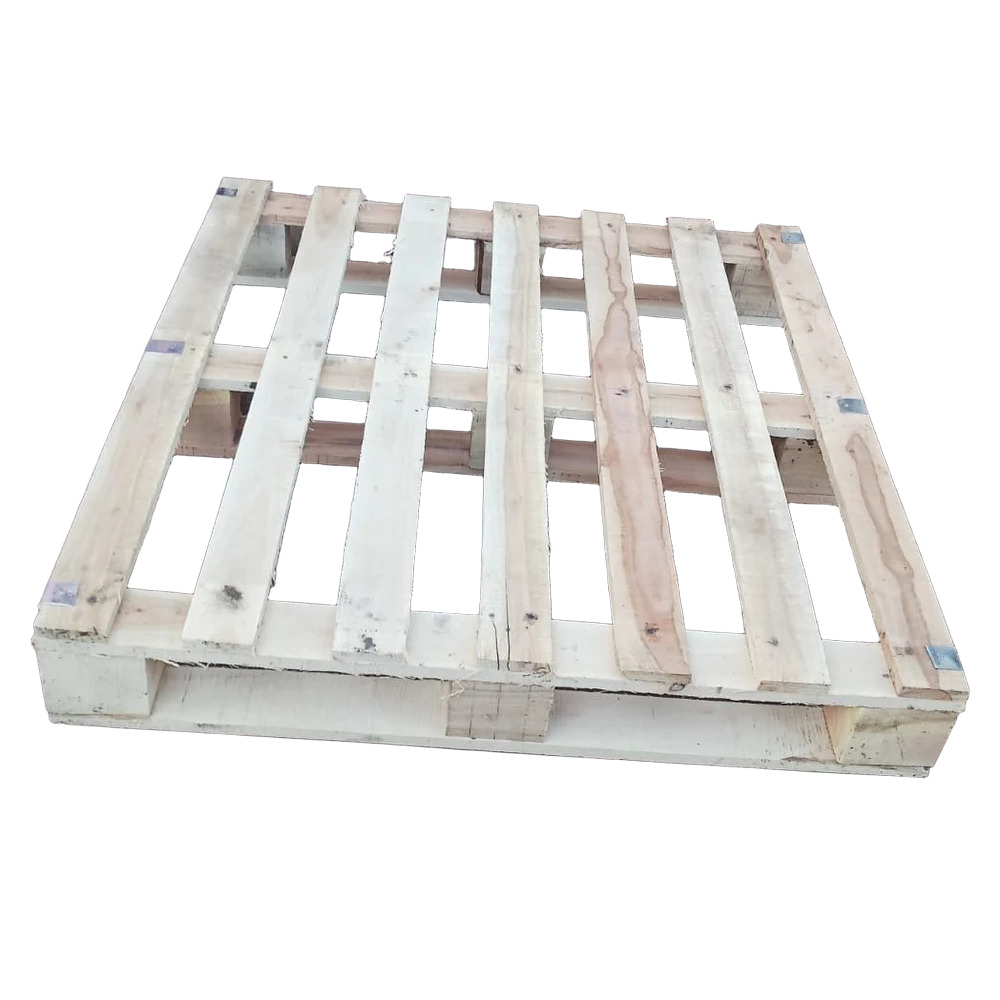 3X3 Feet Square Industrial Wooden Pallet - Color: Brown