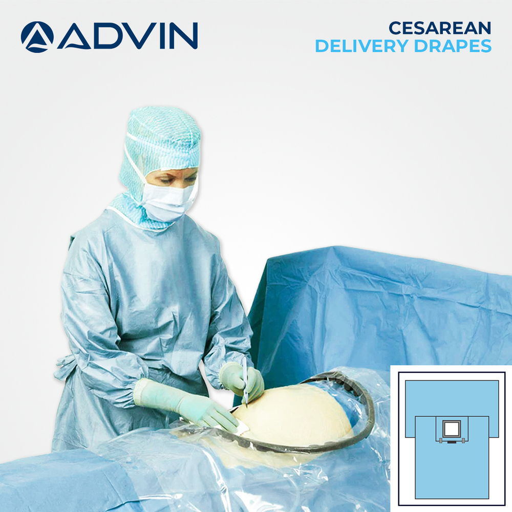Manual Cesarean Delivery Drapes