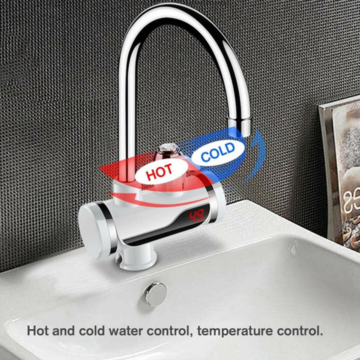 Instant Electric Heating Water Faucet - Color: Silver