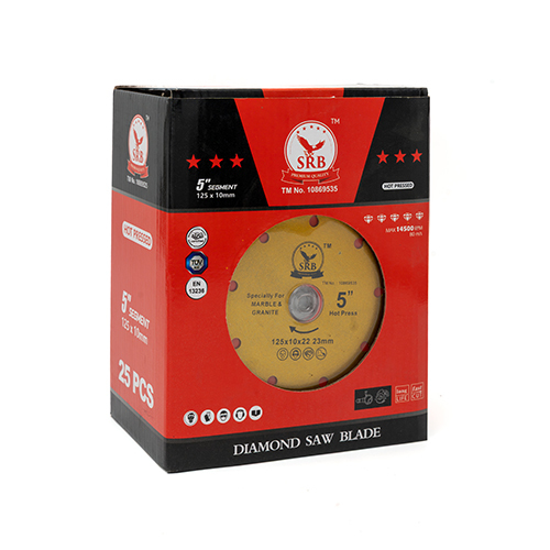 Srb 5 Inch Segment Diamond Saw Blade - Color: Red