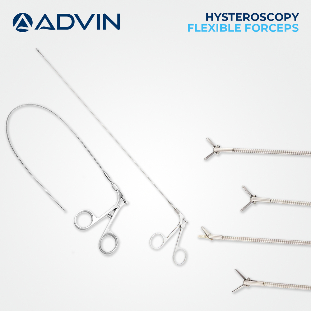 Hysteroscopy Forceps - Reusable, Flexible & Semi-flexible Types, Strong Grasping With Autoclavable Design