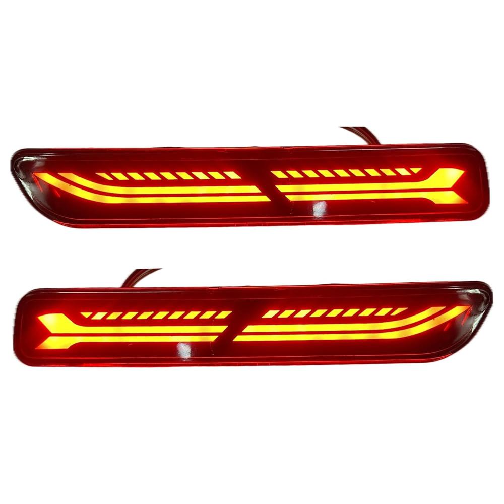 K D Matrix Reflector/Rear Bumper Light Pair For Maruti SWIFT , BALENO, CIAZ, DZIRE, ERTIGA, RITZ, S-CROSS, SX4, BREZZA, CELERIO  WITH INDICATOR BLINKER