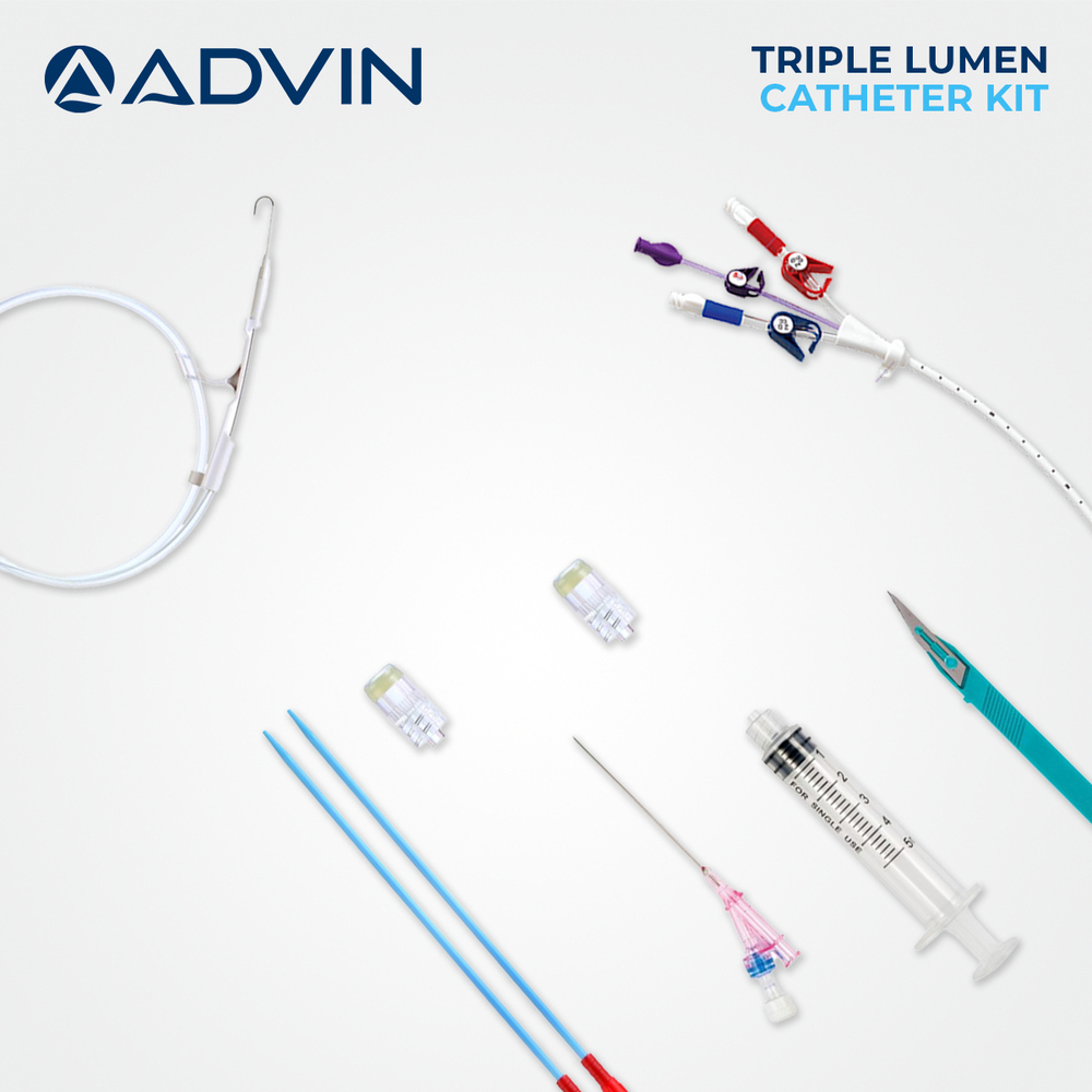 Triple Lumen Central Venous Catheter Kit