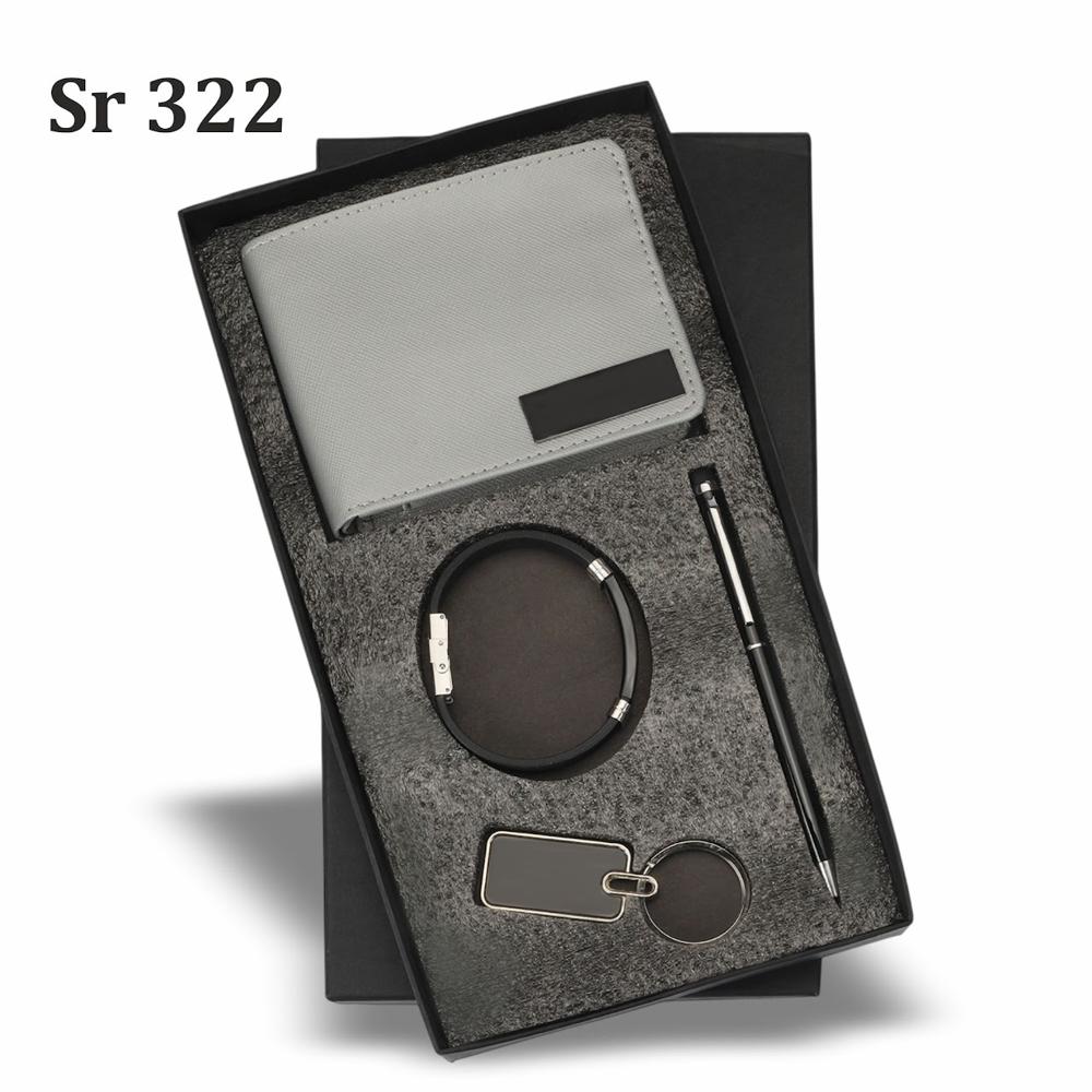 Bracelet 4 In 1 Gift Set - Material: Leather