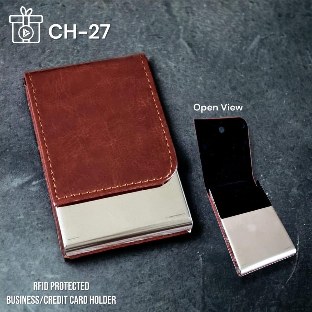 Exclusive Business Rfid Protected Credit Card Holder - Color: Brown