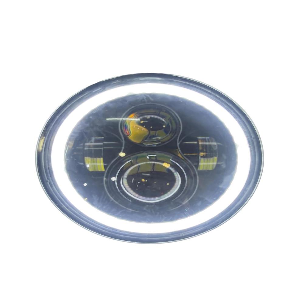 K D 7" Led Headlight - Blazing 110W | High/Low Beam, Drl | H4 Plug & Play Compatible With Bullet (Ryal Enfld), Thar, Gypsy - Warranty: 7 Days