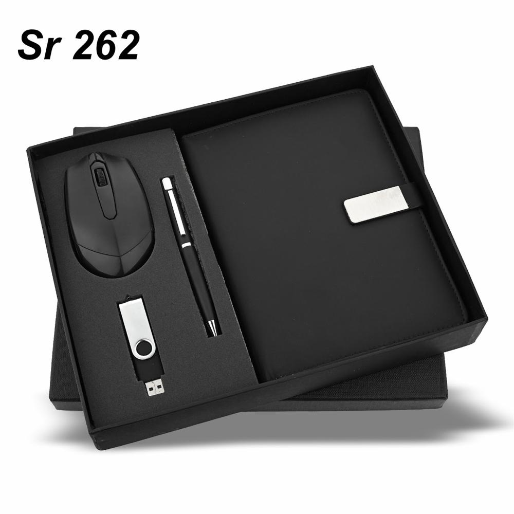 Black 4 In 1 Mouse Set - Use: Corporate Gift & Promotional Gift