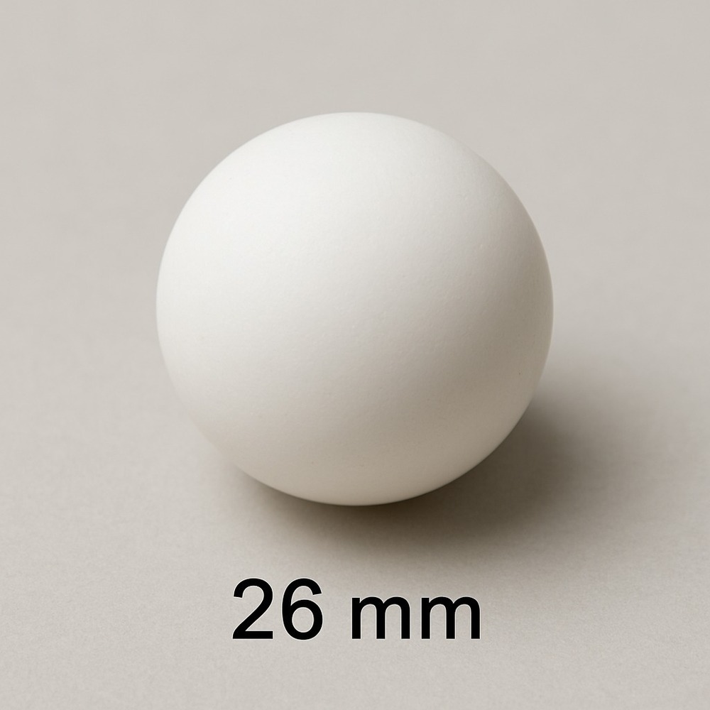 26MM Rubber Ball Sieve Cleaners White