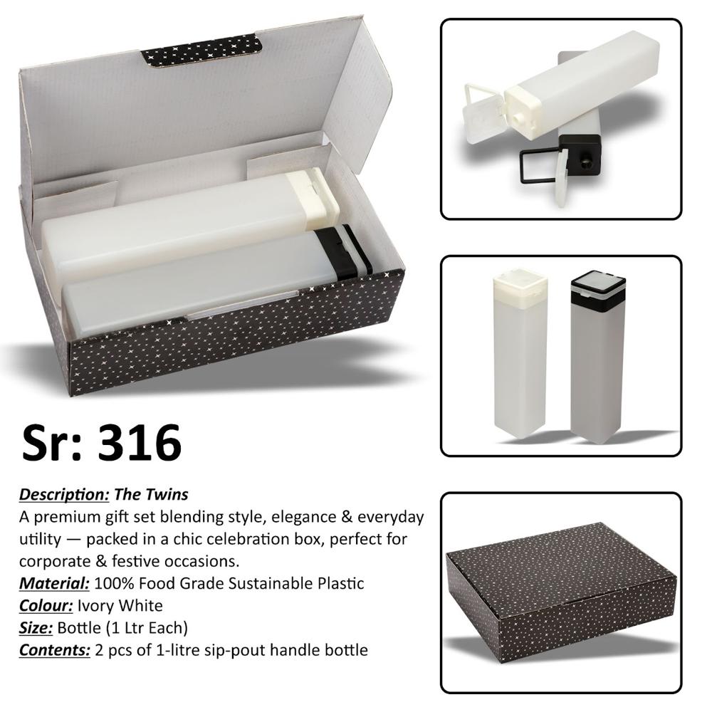 Sip & Stash Duo - Color: White