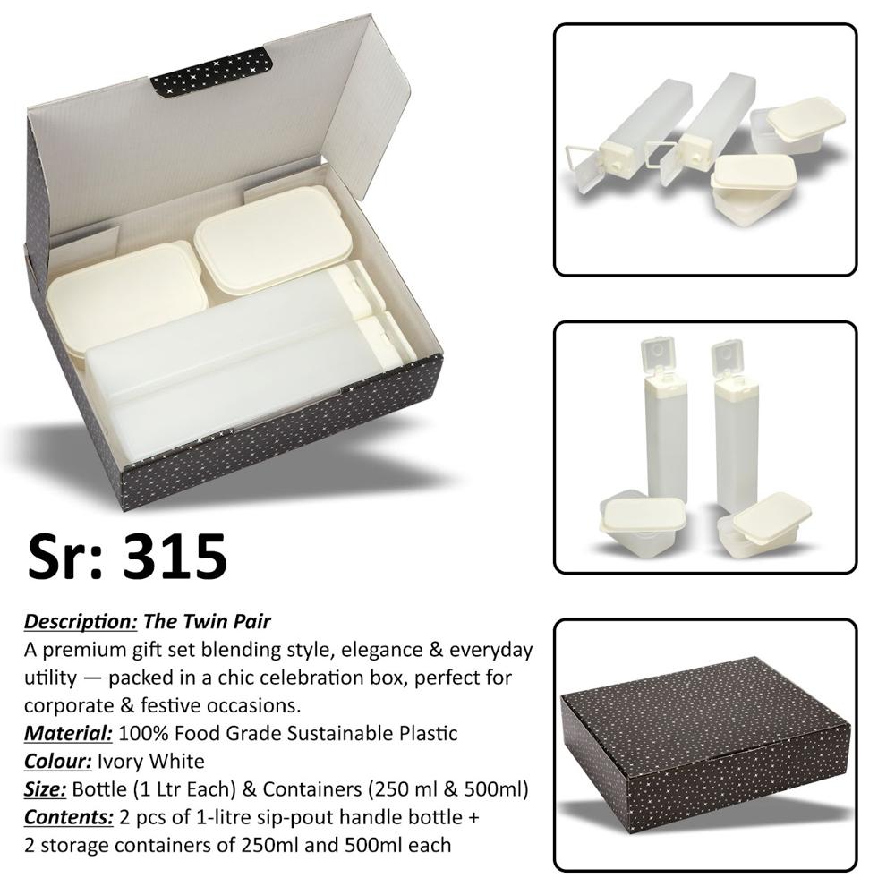 Sip & Stash Duo - Color: White