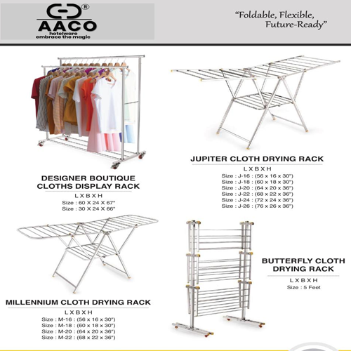 Jupiter Cloth Drying Rack - Material: Stainless Steel