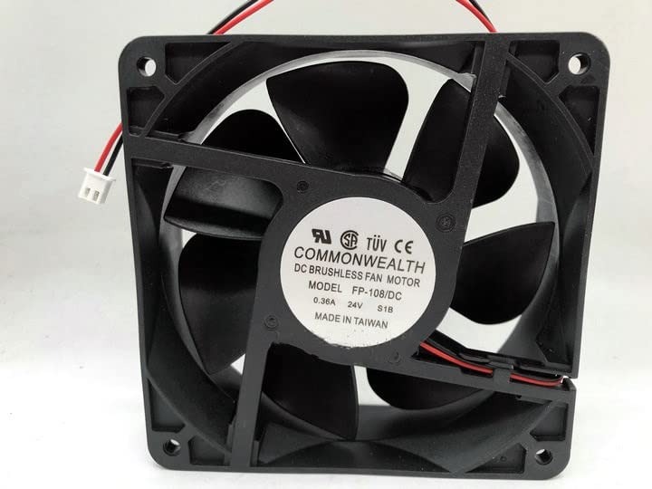 COMMONWEALTH FP-108/DC 24V 0.36A 12038mm METAL Axial Cooling Fan