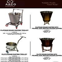 Cresta Dustbin Trolley - Material: Stainless Steel