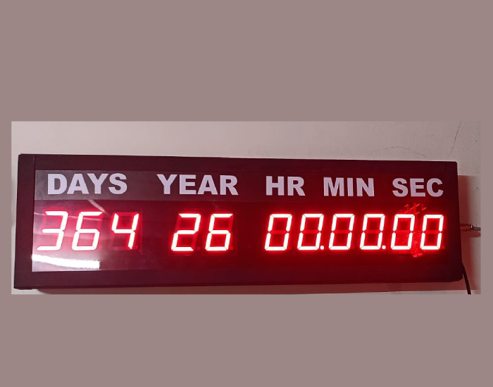 Days Down Count - Color: Red
