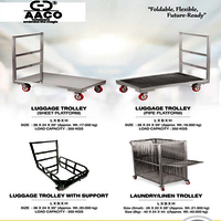 Luggage Trolley - Material: Stainless Steel