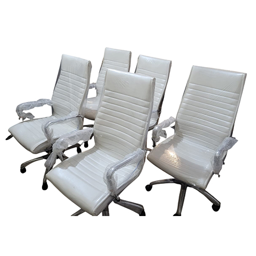 White Office Chair - Color: As Per Requirement
