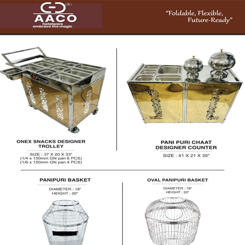 PANI PURI CHAAT DESIGNER COUNTER