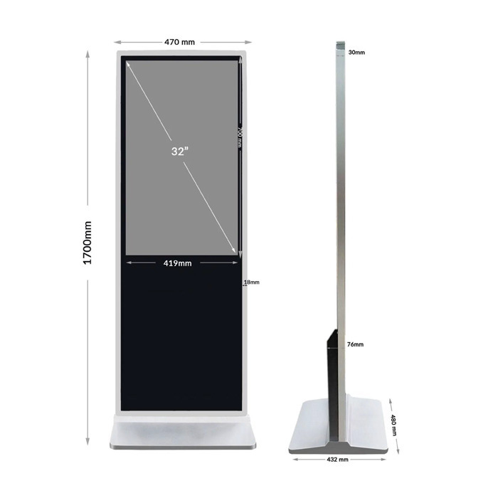 32 Inch Ir Touch Standee - Aspect Ratio: 16:9