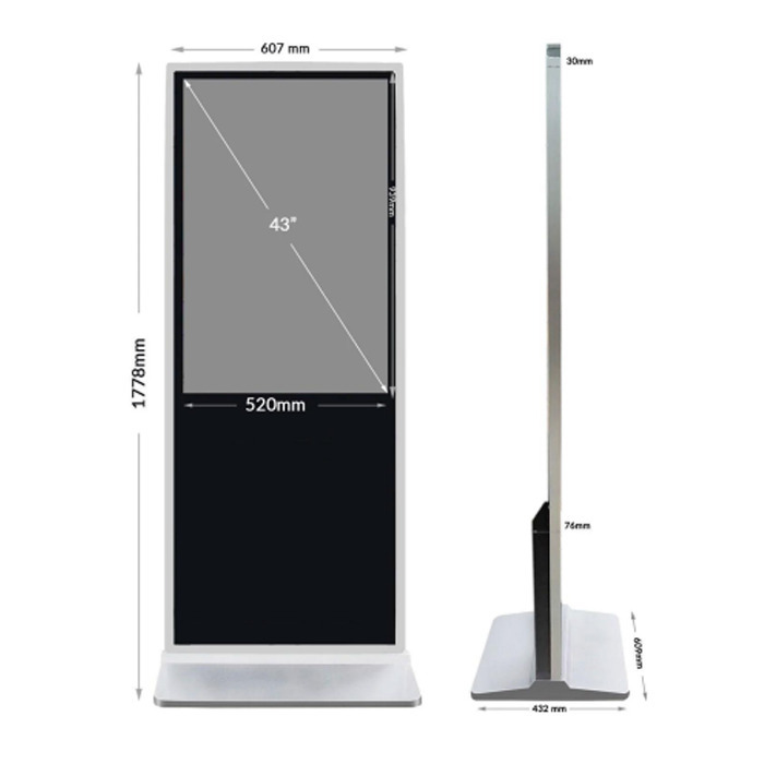 43 Inch Ir Touch Standee - Aspect Ratio: 16:9