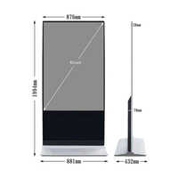 65 Inch Digital Floor IR Touch Ultraslim Standee