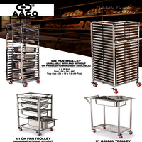Gn Pan Trolley - Material: Stainless Steel