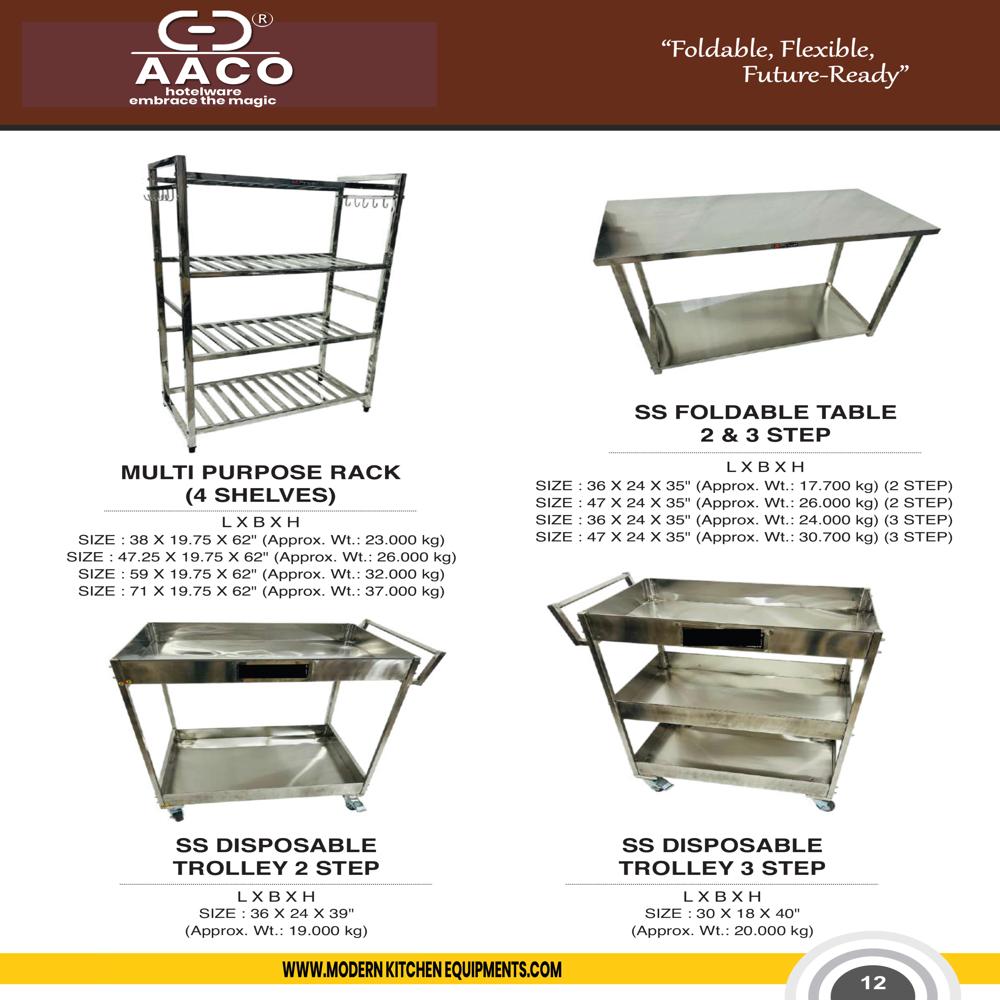 Gn Pan Trolley - Material: Stainless Steel