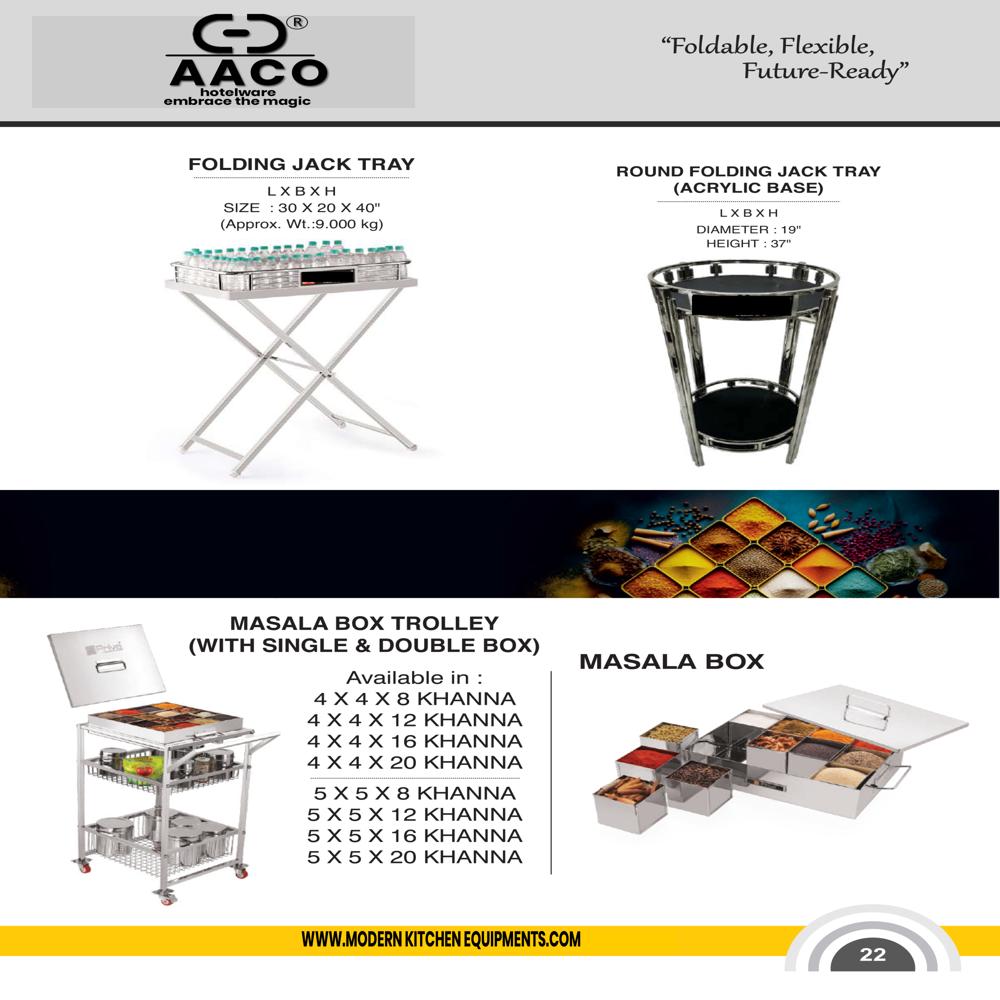 Plates Handling Trolley - Material: Stainless Steel