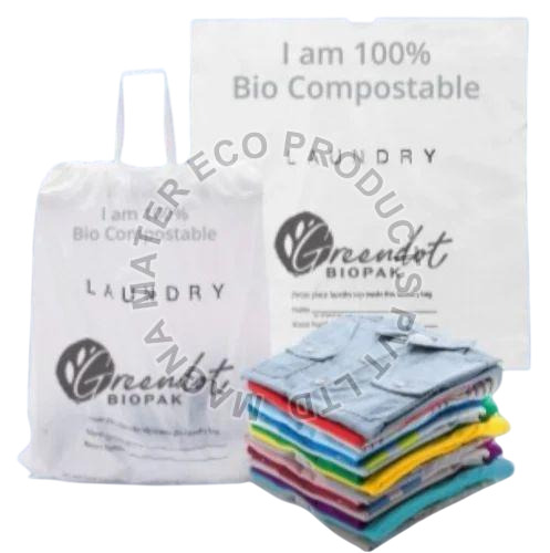 Compostable Laundry Bags - Color: White