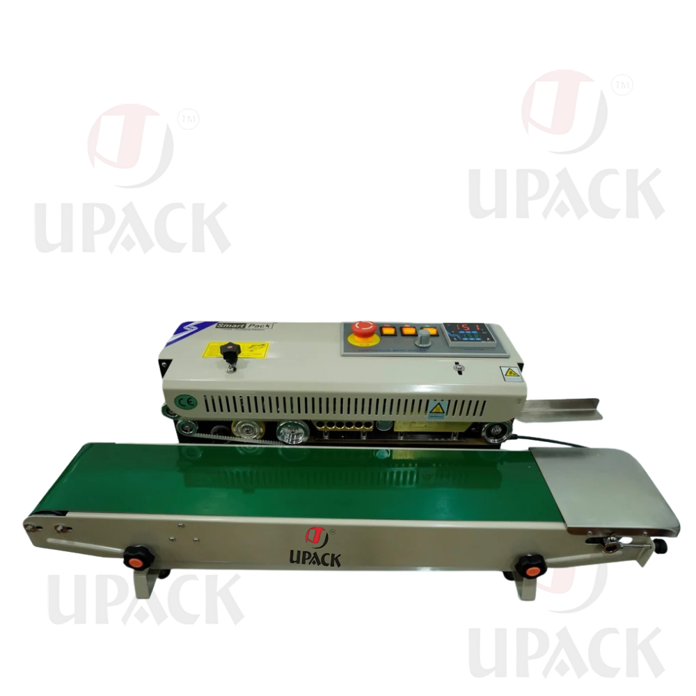 Continuous Band Sealer For Zipper Pouches And Handle Bags - Durable Stainless Steel Design | Efficient Sealing For Various Packaging Types