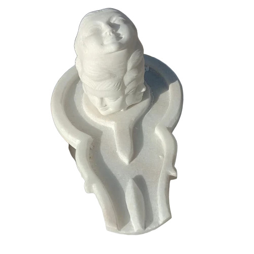 Punch Mukhi Sivling Makrana Marble - Color: White