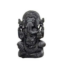 Black Stone Ganesh Murti