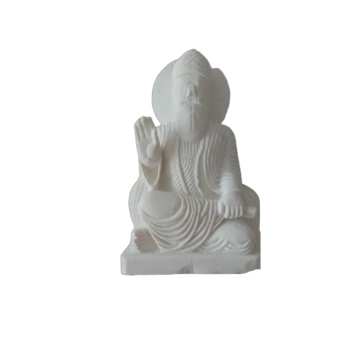 3 Feet Marble Guru Nanak Statue - Color: White