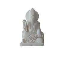3 Feet Marble Guru Nanak Statue - Color: White