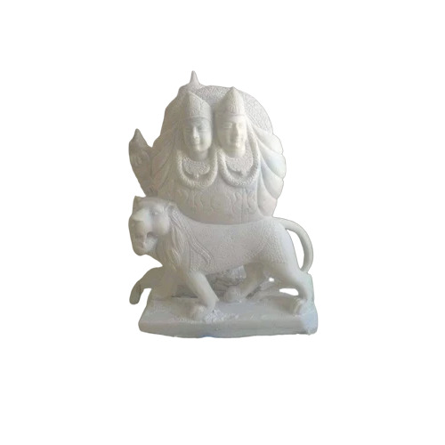 Marble Chamunda Maa Statue - Color: White