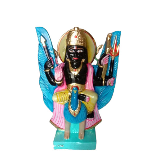 Black Marble Sani Dev Statue - Color: Multiple