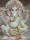 Marble Ganesha Statue - Color: White
