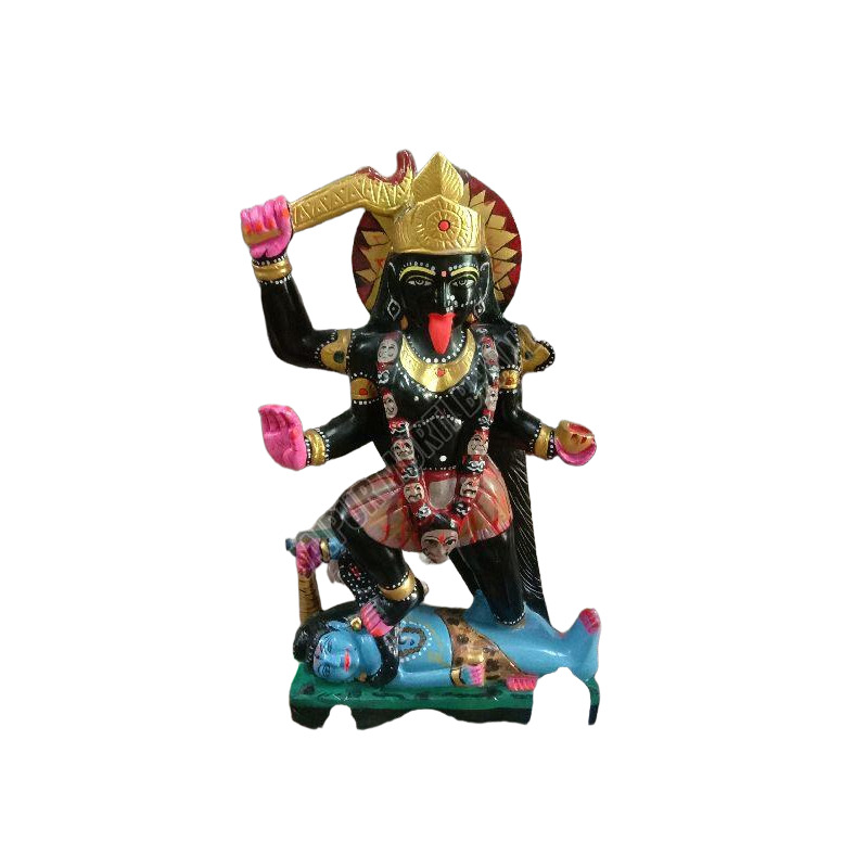 Marble Kali Mata Statue - Color: Multiple