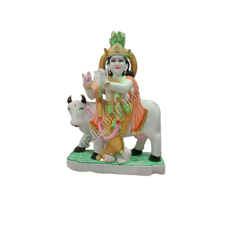 Marble Krishna Statue - Color: Multiple