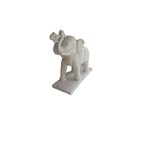 White Marble Elephant Statue